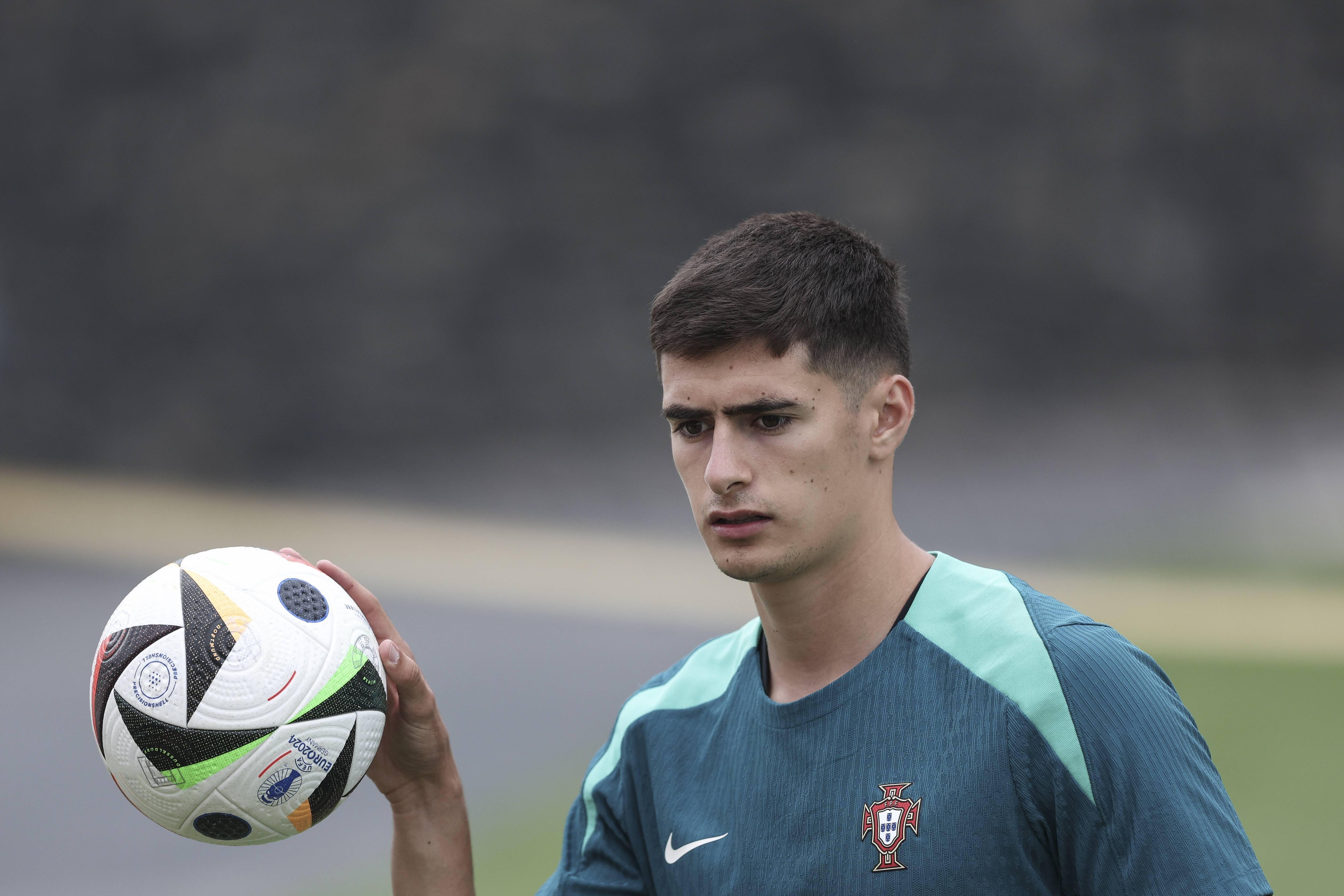 足球——葡萄牙队备战欧锦赛