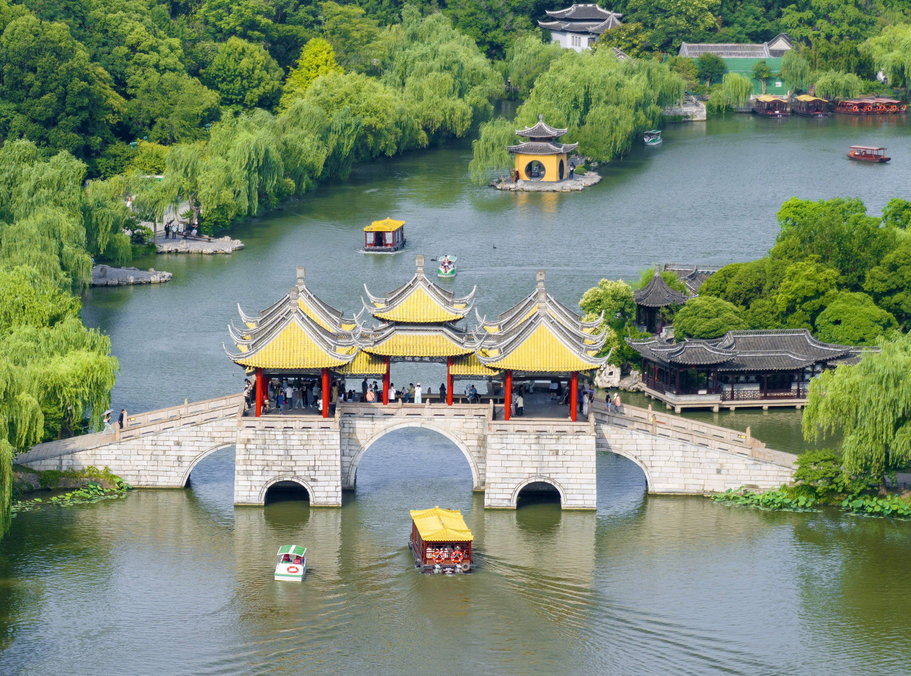江苏扬州:瘦西湖风景美