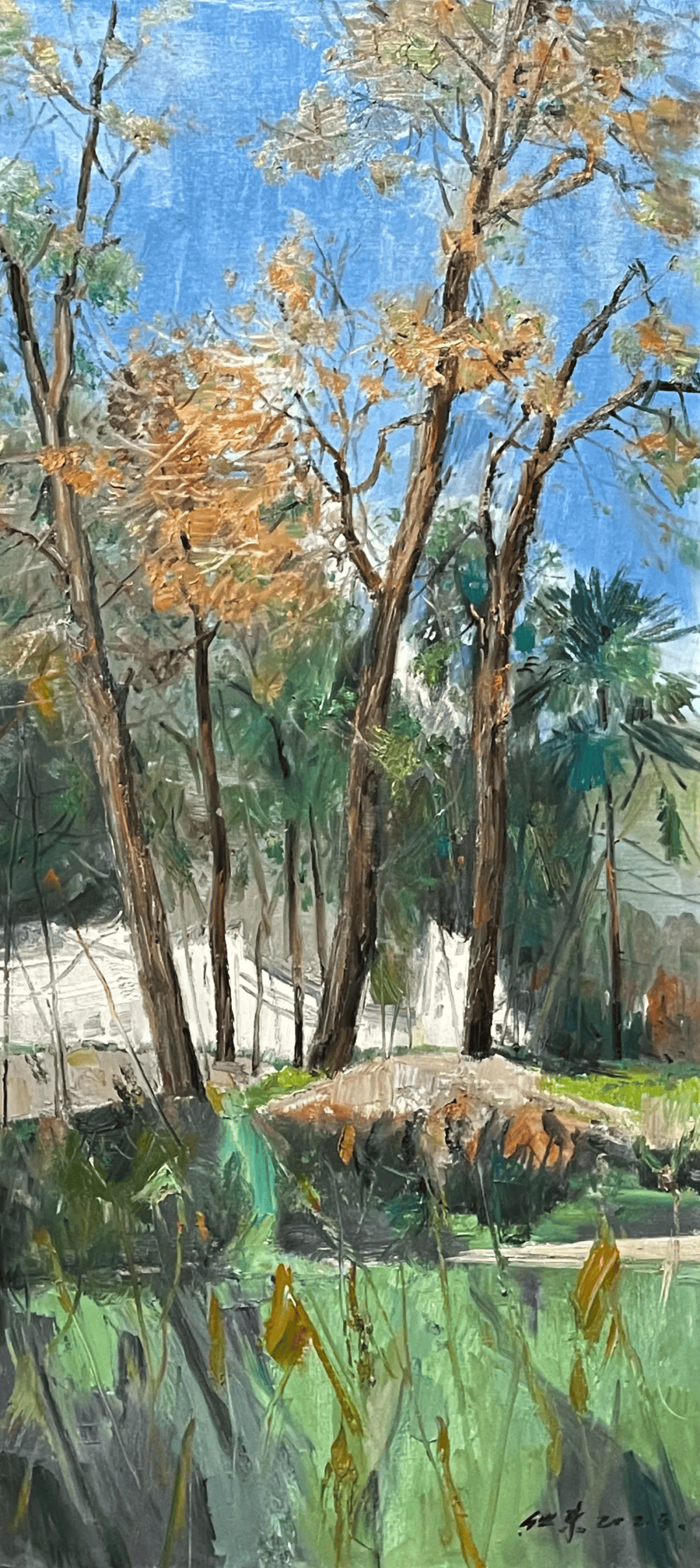 张继东 风景写生_油画_武义_精品