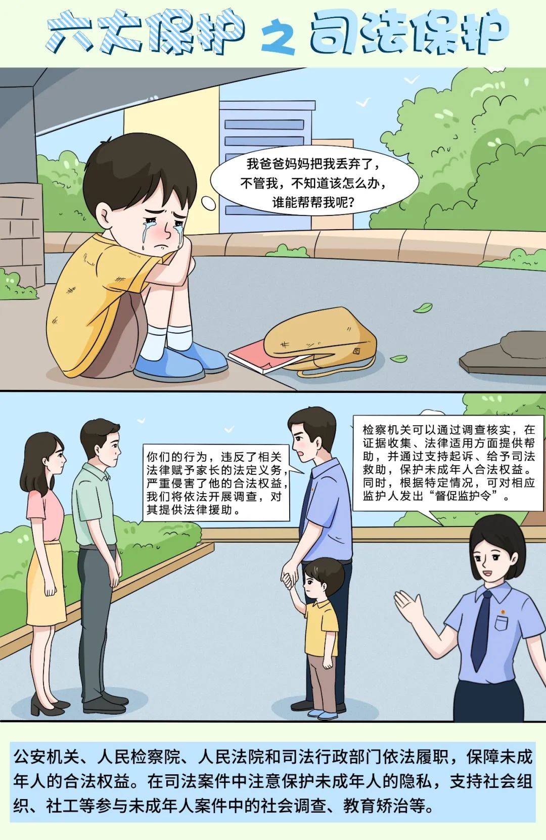 【微普法】未成年人"六大保护"是什么?六组漫画告诉您