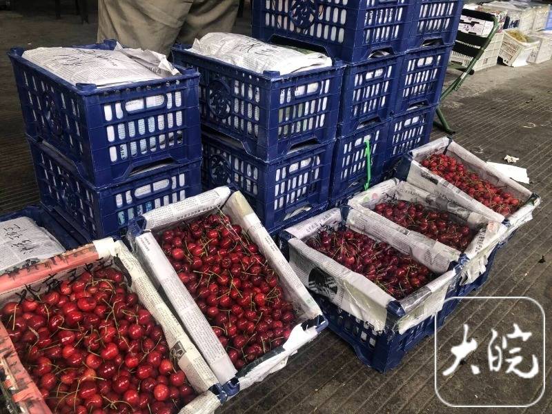 国产大樱桃价格走低 最便宜的几块钱一斤