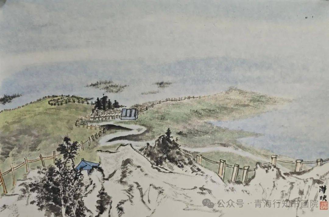 青海书画家走进乌兰写生采风作品集锦