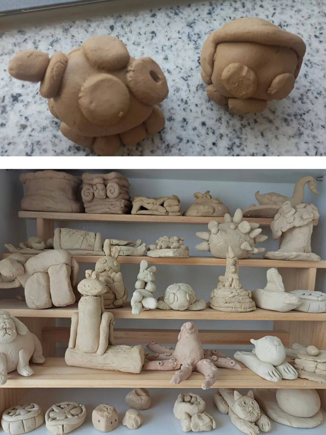 巧手泥塑 指尖艺术 | 泥塑专业优秀学员展示_作品_陶泥_烟台市