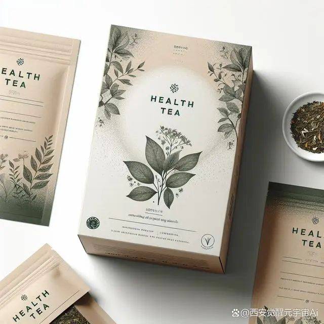帮我设计一个养生茶的包装,画面简约,等待一会即可看到作品:ai包装