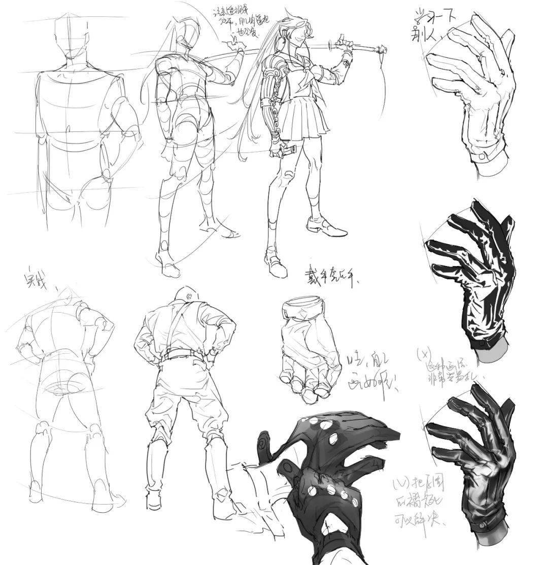 简笔画 手绘 线稿 1080_1113