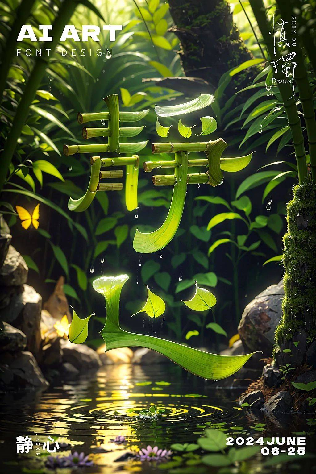 字体帮3007: 静心 今日命题: 勇敢