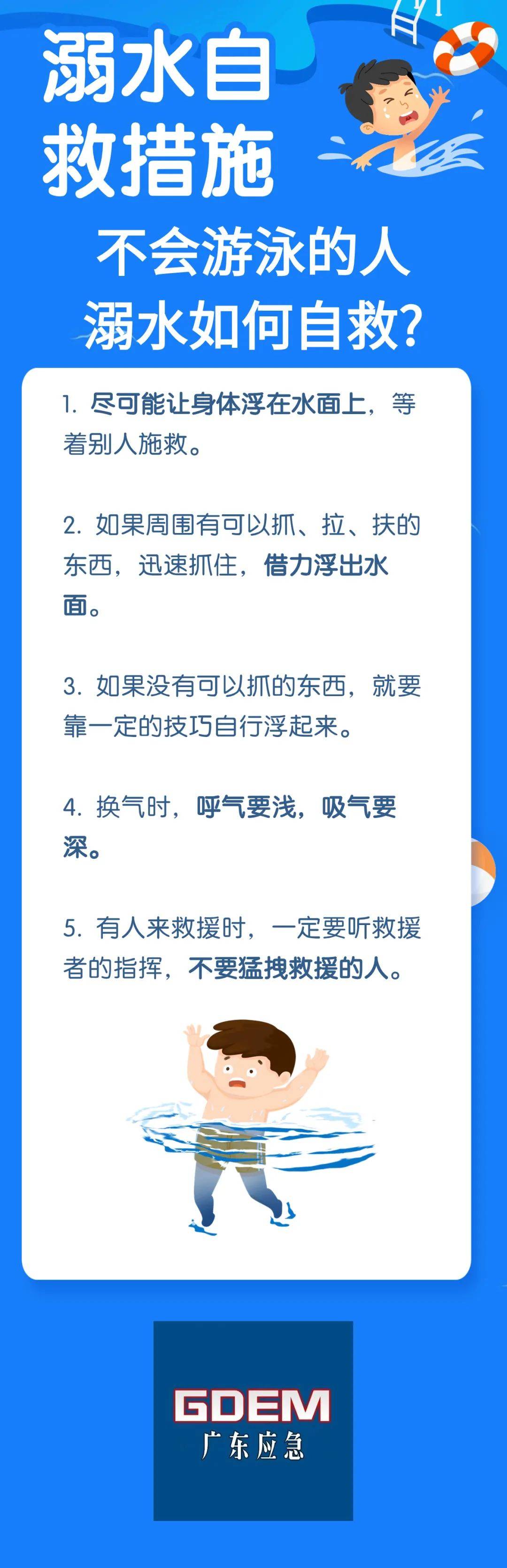 安全"暑"予你!|溺水自救安全知识要牢记