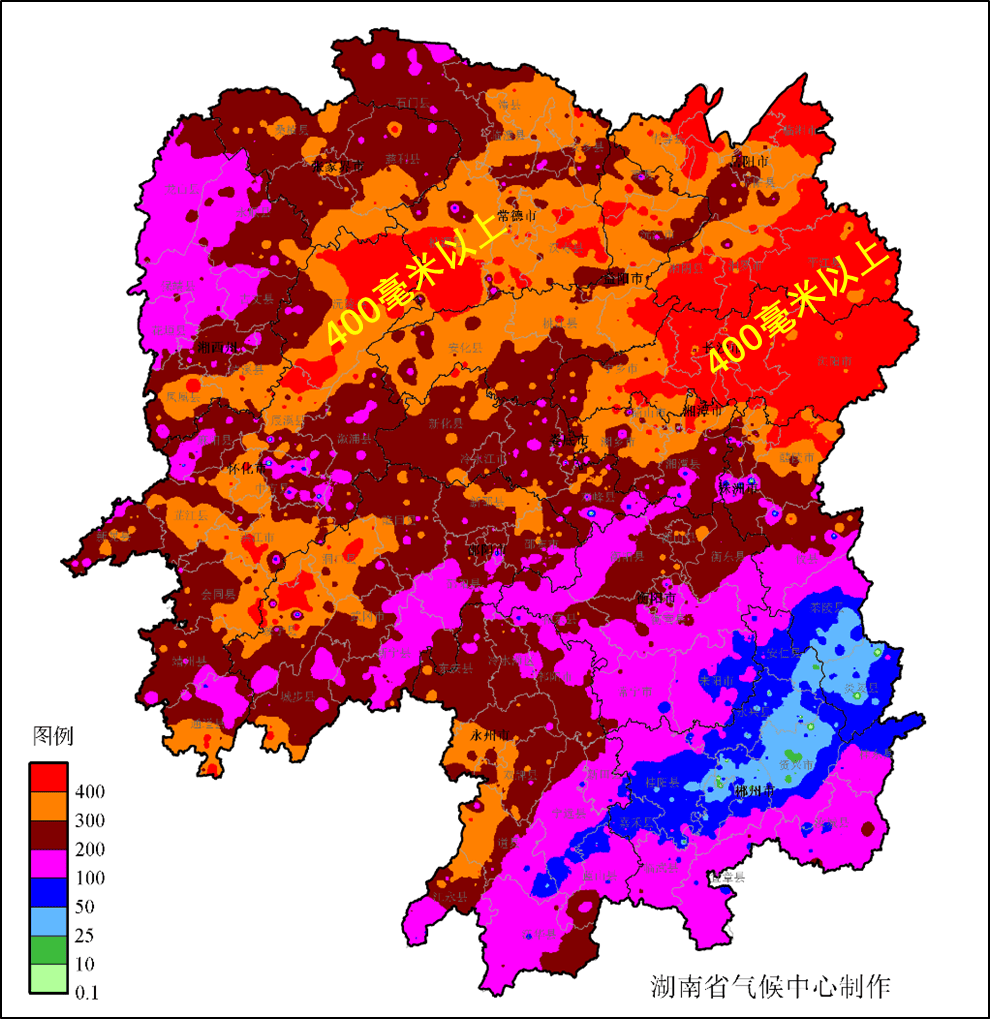 4倍,为1961年以来同期最多,其中长沙,常德,岳阳,益阳,湘潭,衡阳,永州