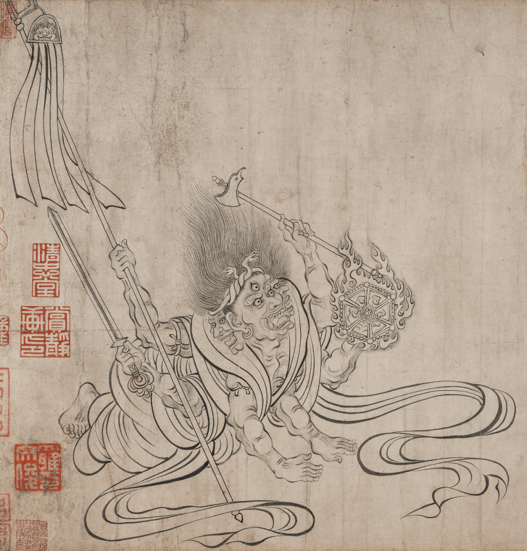 吴道子送子天王图