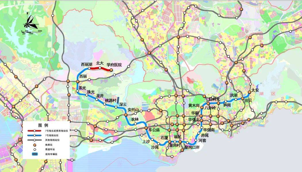 深圳地铁6支南线路图图片