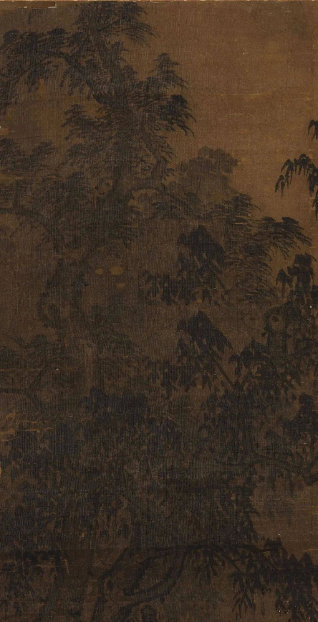 元 孙君泽《高士观眺图》作品中国创作 