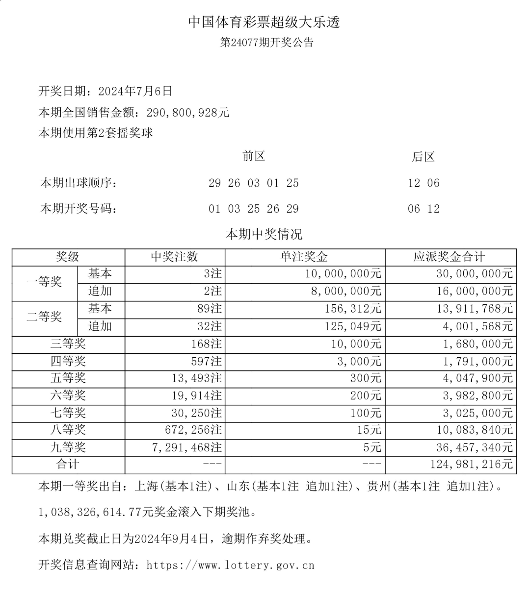 大乐透最近开奖信息图片