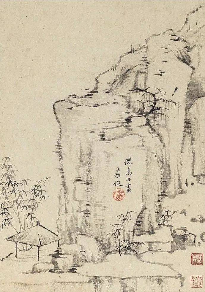 看懂这组山水画,才明白什么叫"高逸舒秀"_疏简_倪瓒_吴镇