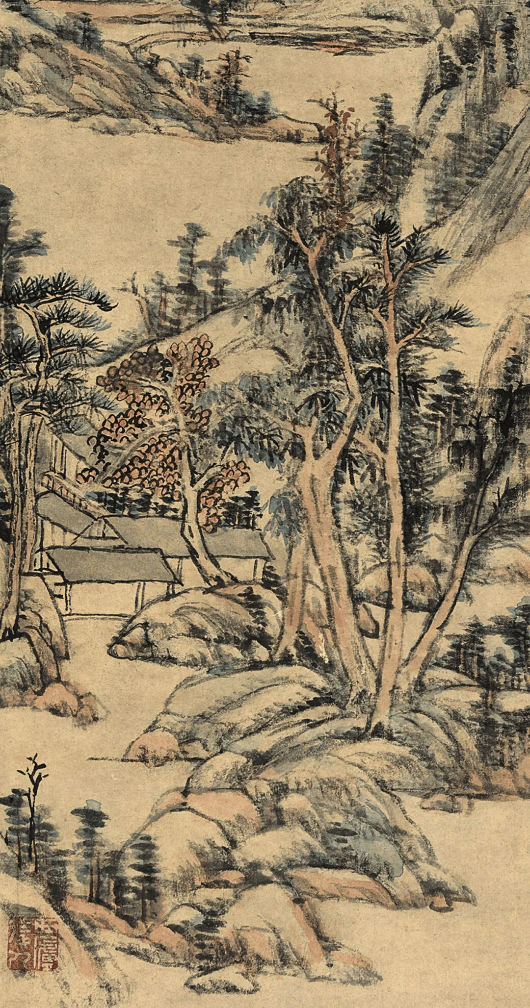 【每日一图】王原祁《青绿山水》