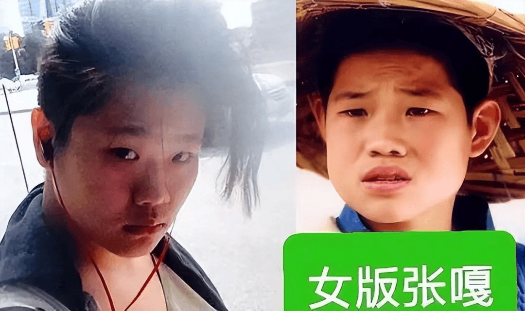 有网友说她撞脸嘎子,也有网友说她像莫小贝,还有网友说她像岳云鹏