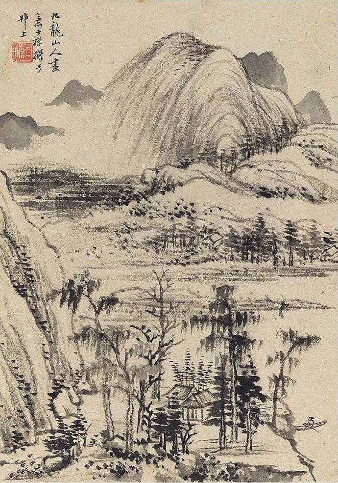 看懂这组山水画,才明白什么叫"高逸舒秀"_疏简_倪瓒_吴镇