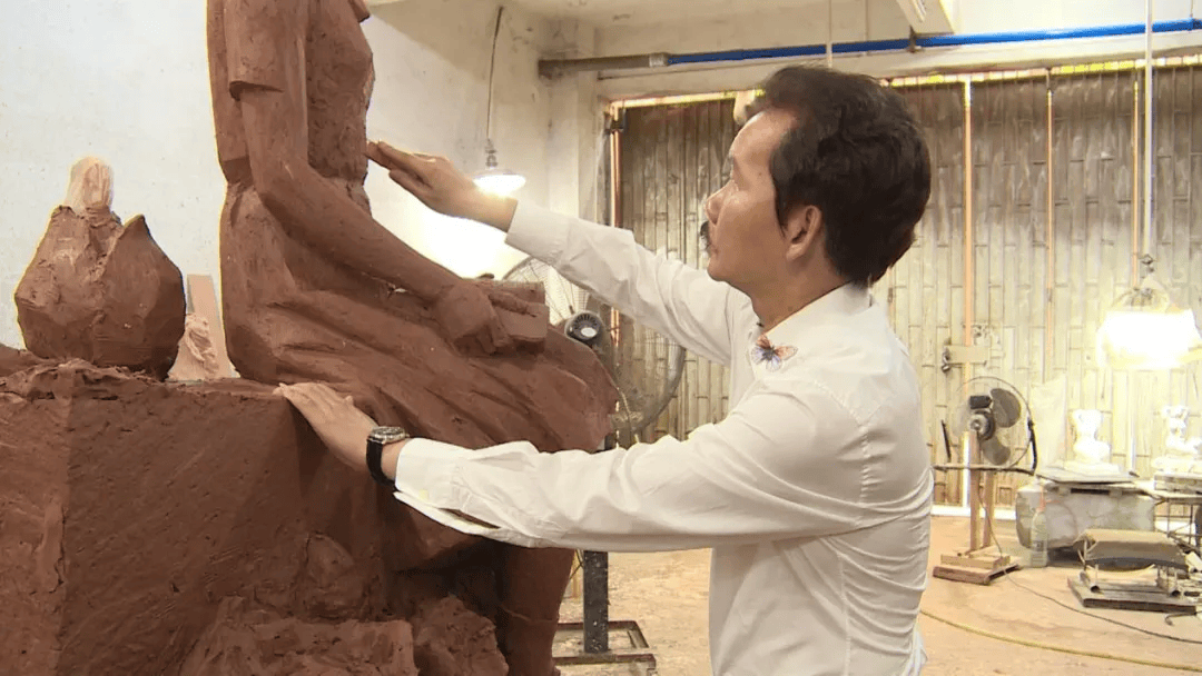 广东广播电视台丨广轻工校友回忆母校时光-许鸿飞_雕塑_艺术_基础教育