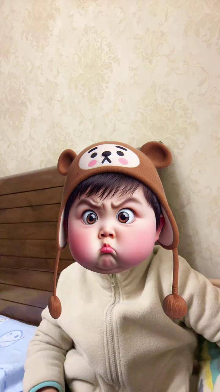 一脸无辜一脸懵