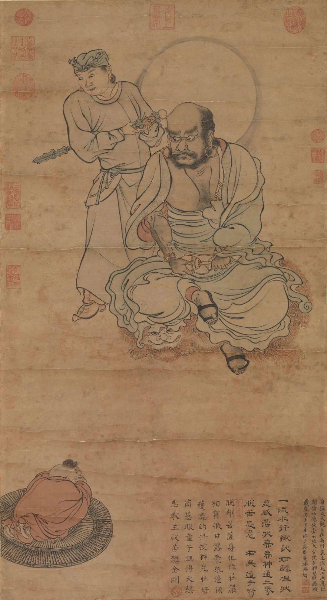 华严法会|《华严经》中的观世音菩萨——明代吴彬《观音大士图》_法界_众生_功德