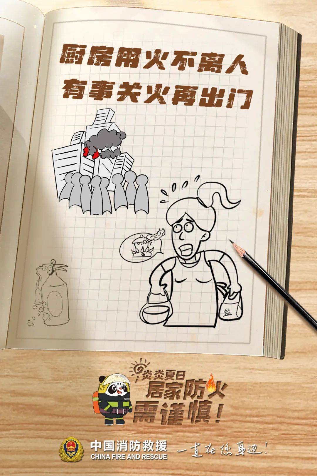 消防安全宣传海报丨炎炎夏日,谨防火灾
