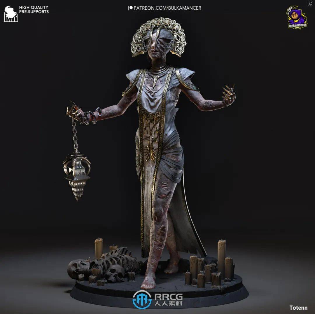 瘟疫亚迪莉丝《黎明杀机》游戏角色雕刻手办3d打印模型