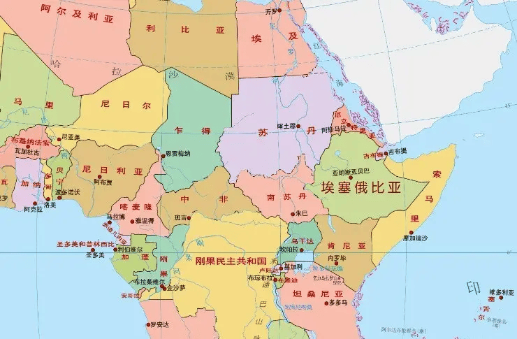 埃塞俄比亚地图.