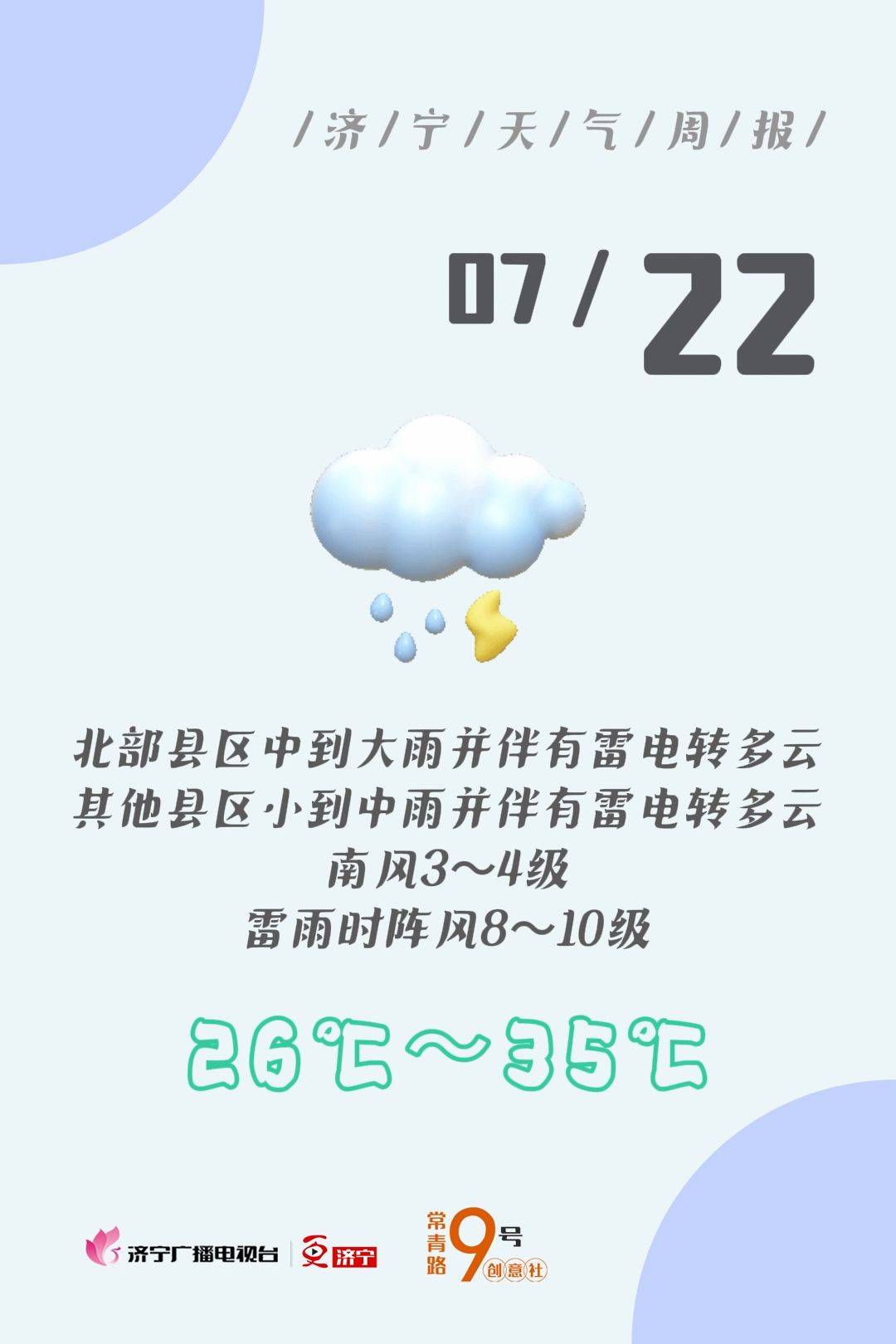 图说·济宁 | 济宁天气周报(07.22-07.28)