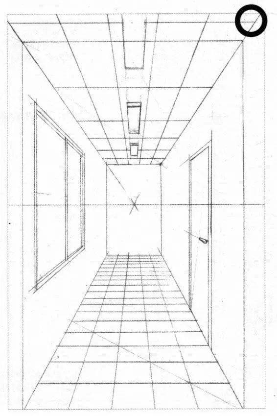 漫画透视入门:出色地表现走廊细节的方法