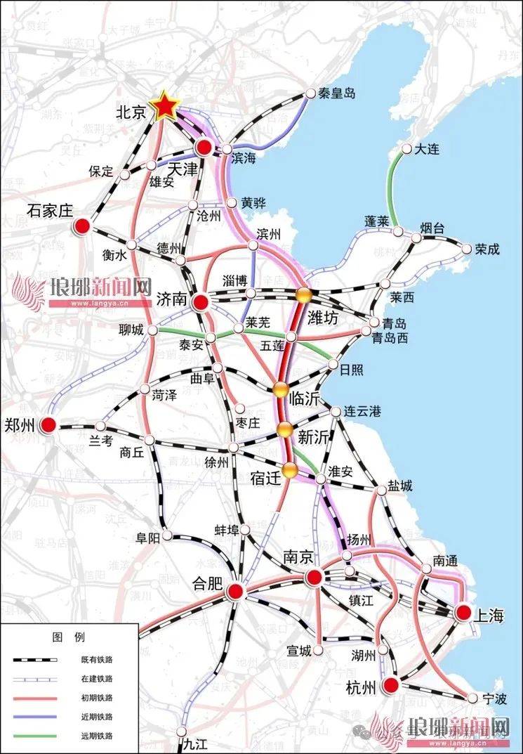 董家口9条铁路规划图图片