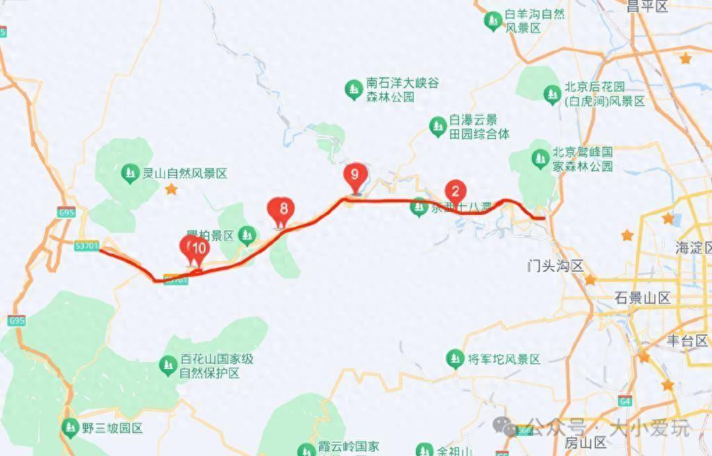 109高速路门头沟路线图图片