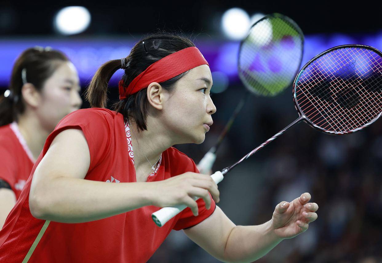 巴黎奥运会丨羽毛球——女双小组赛:陈清晨/贾一凡获胜