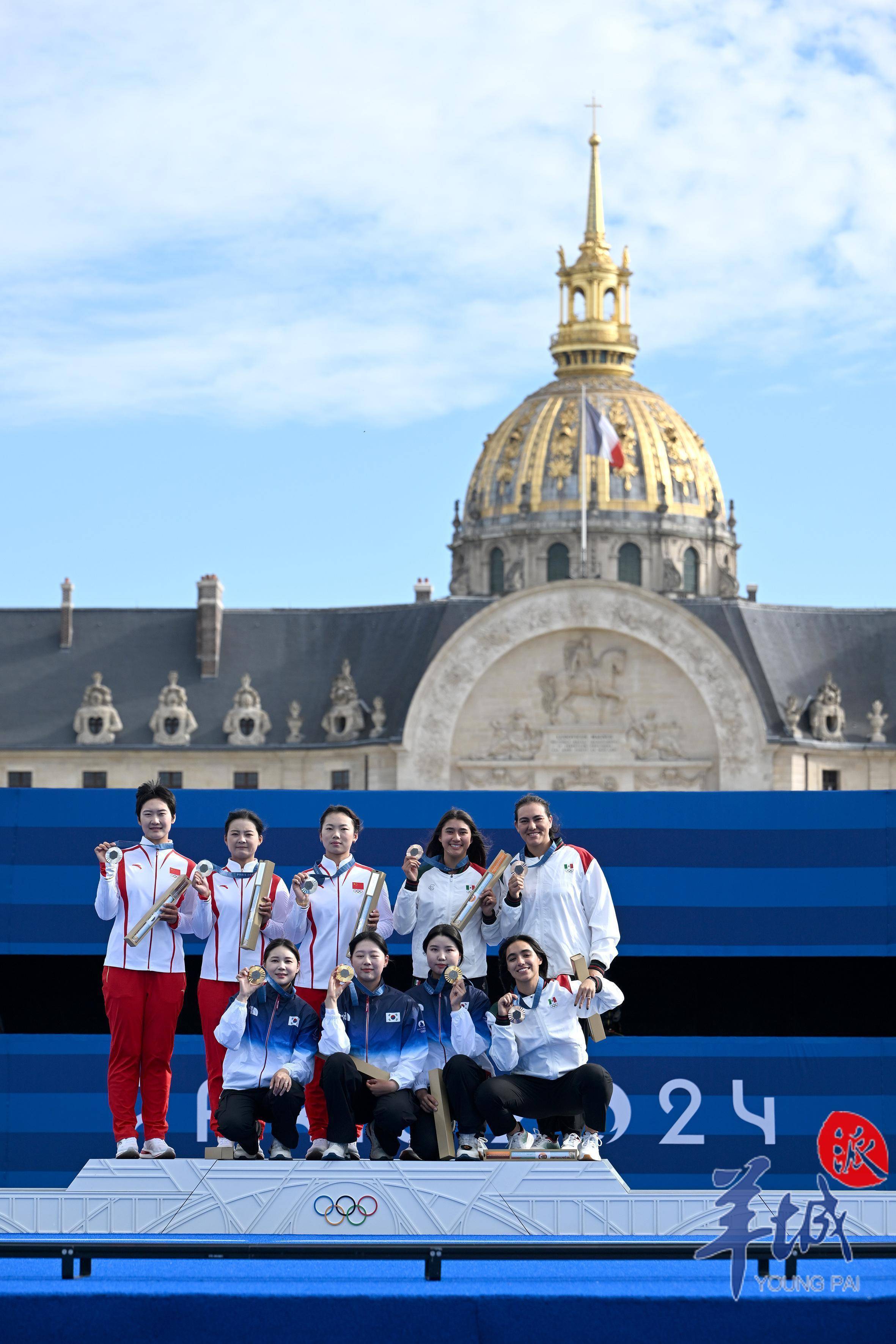 图集|中国队夺得巴黎奥运会射箭女子团体银牌