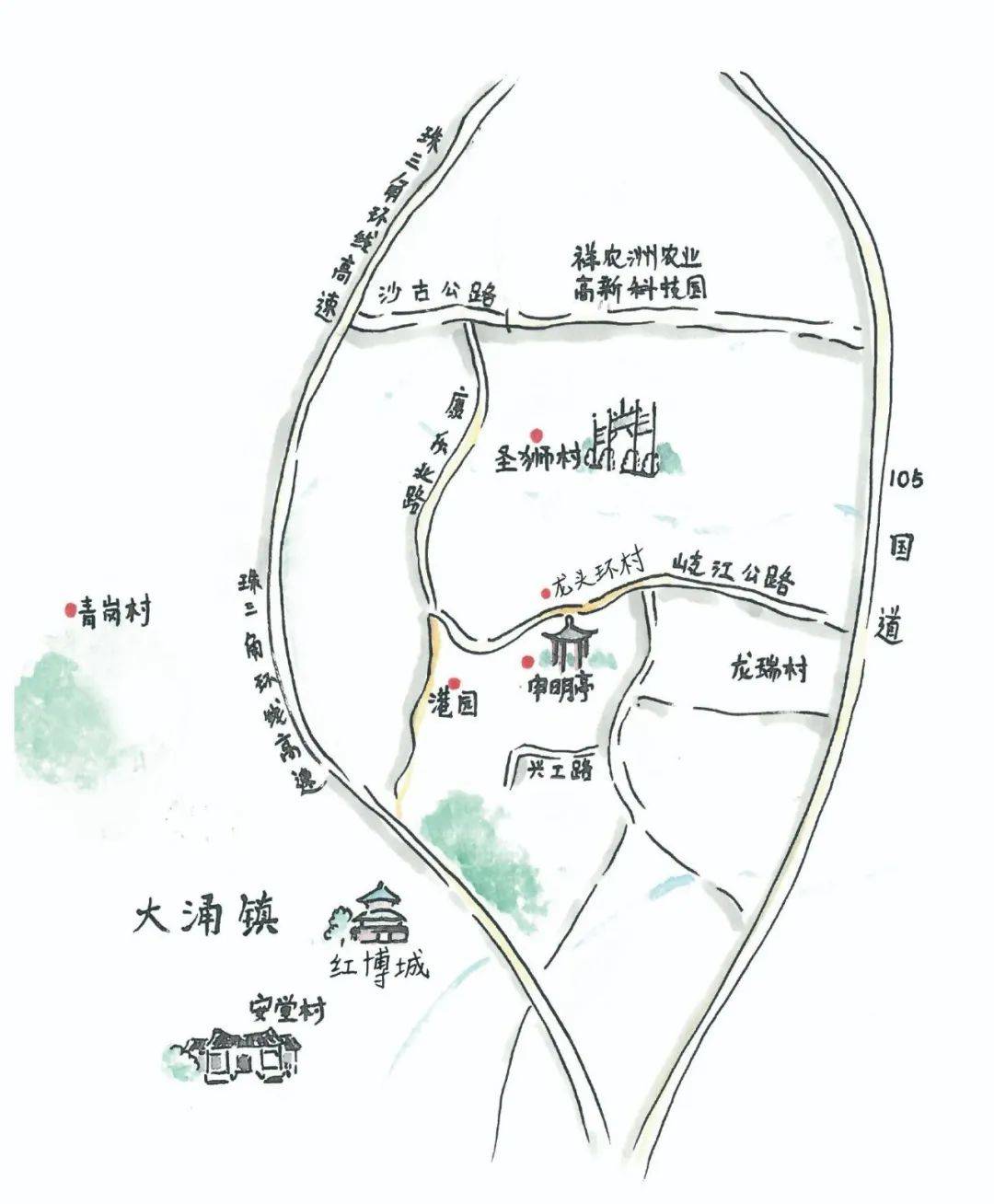 中山民古路线路图图片