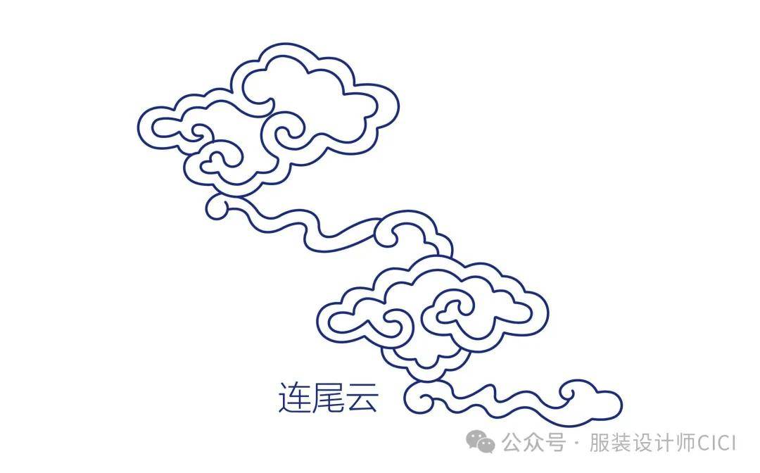 中国传统纹样——祥云造型线稿!(图鉴)