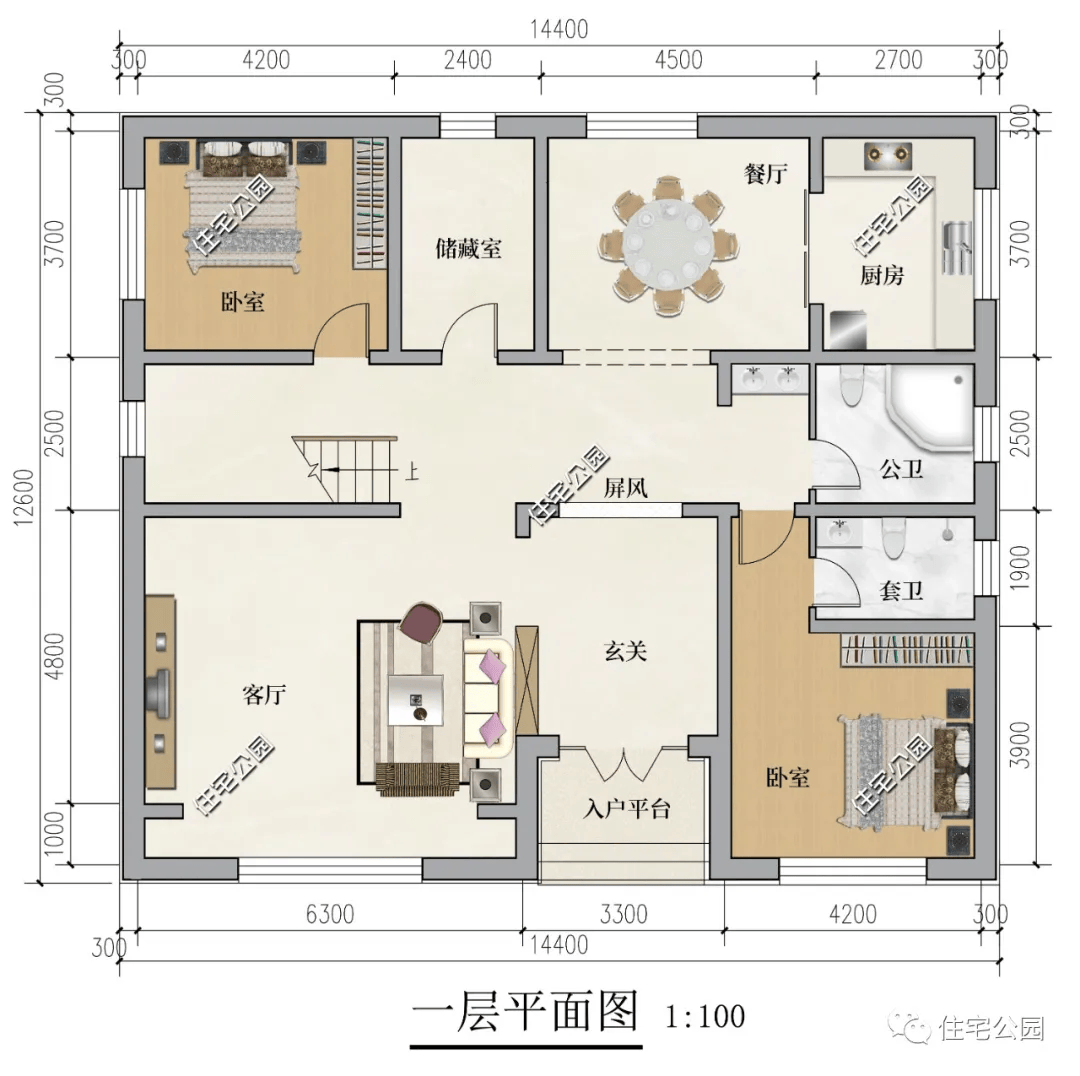 正方形地基房屋设计图图片