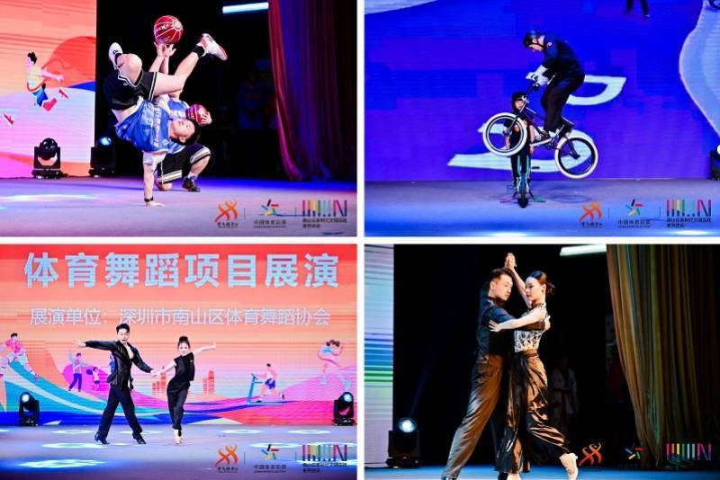 活动现场,啦啦操表演队员们身着统一的服装,手持花球,随着动感的音乐