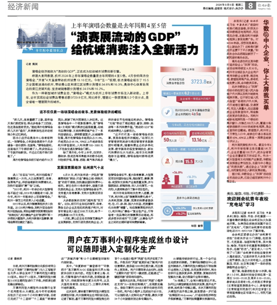 《杭州日报》:华数@中小企业 你上大屏我买单