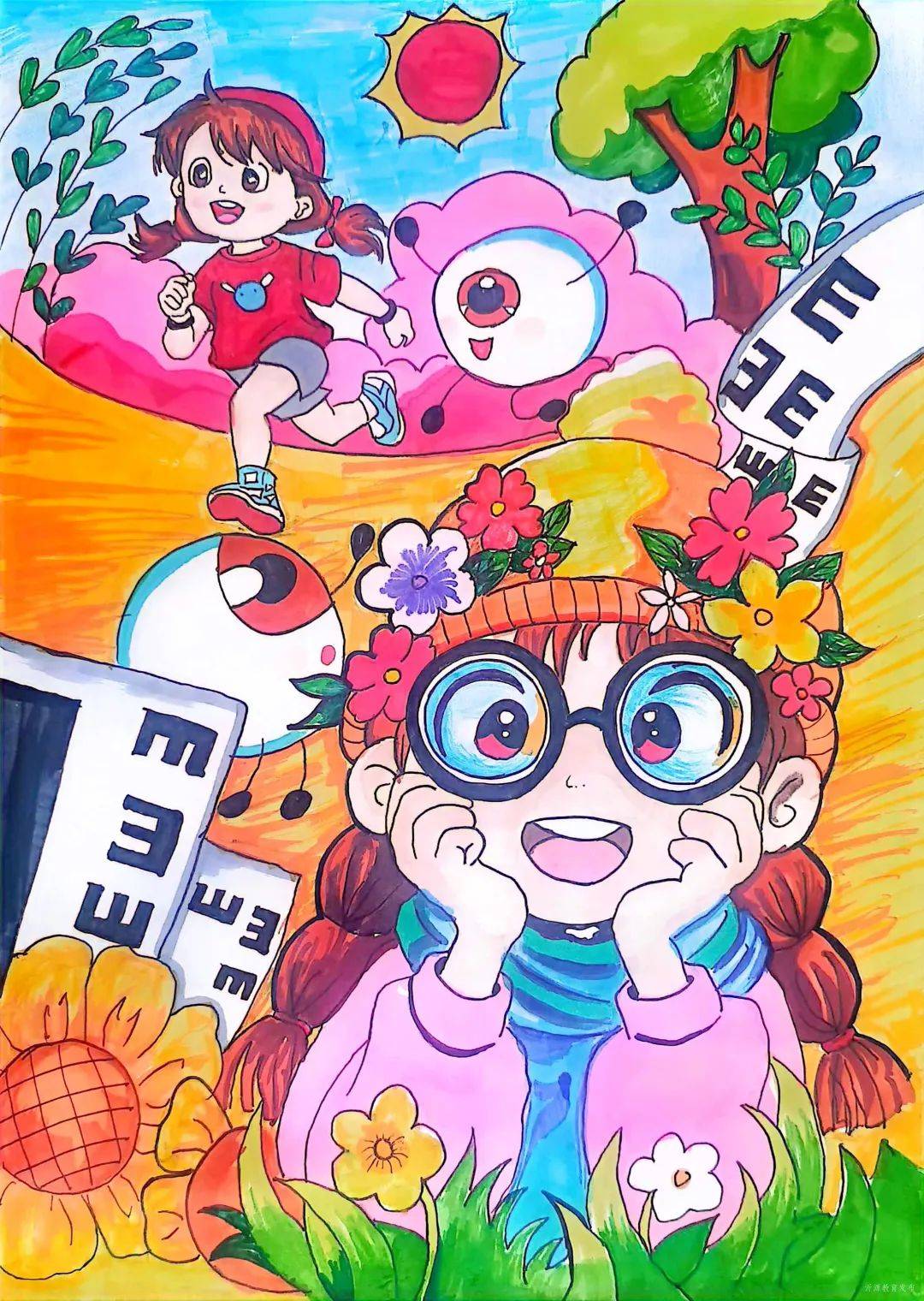 指导教师:李迎欣振华实验学校 吴奕彤《"眼"看世界 "睛"彩童年》指导