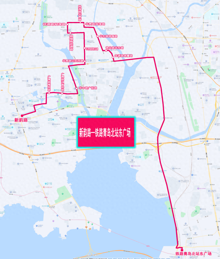 青岛604路线路图图片