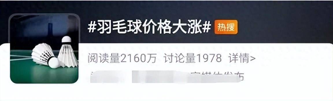 羽毛球为什么这么贵 打不起羽毛球 月薪两万