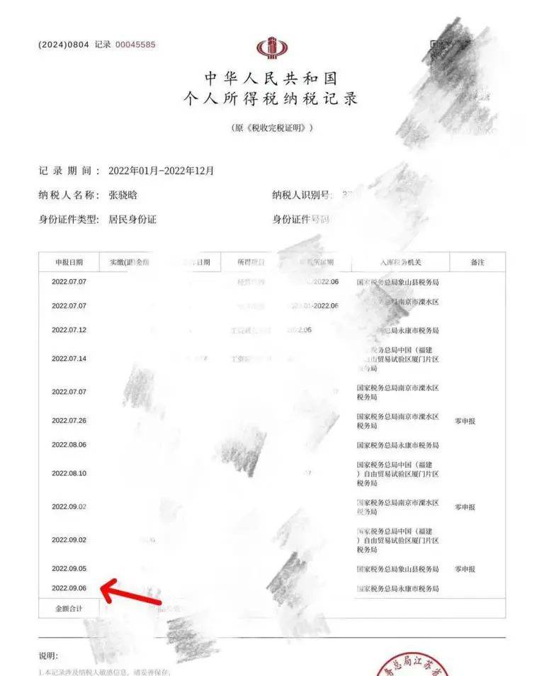 反正就是把大家当傻子似的晒了一张完全不能证明没有偷税漏税的纳税记录