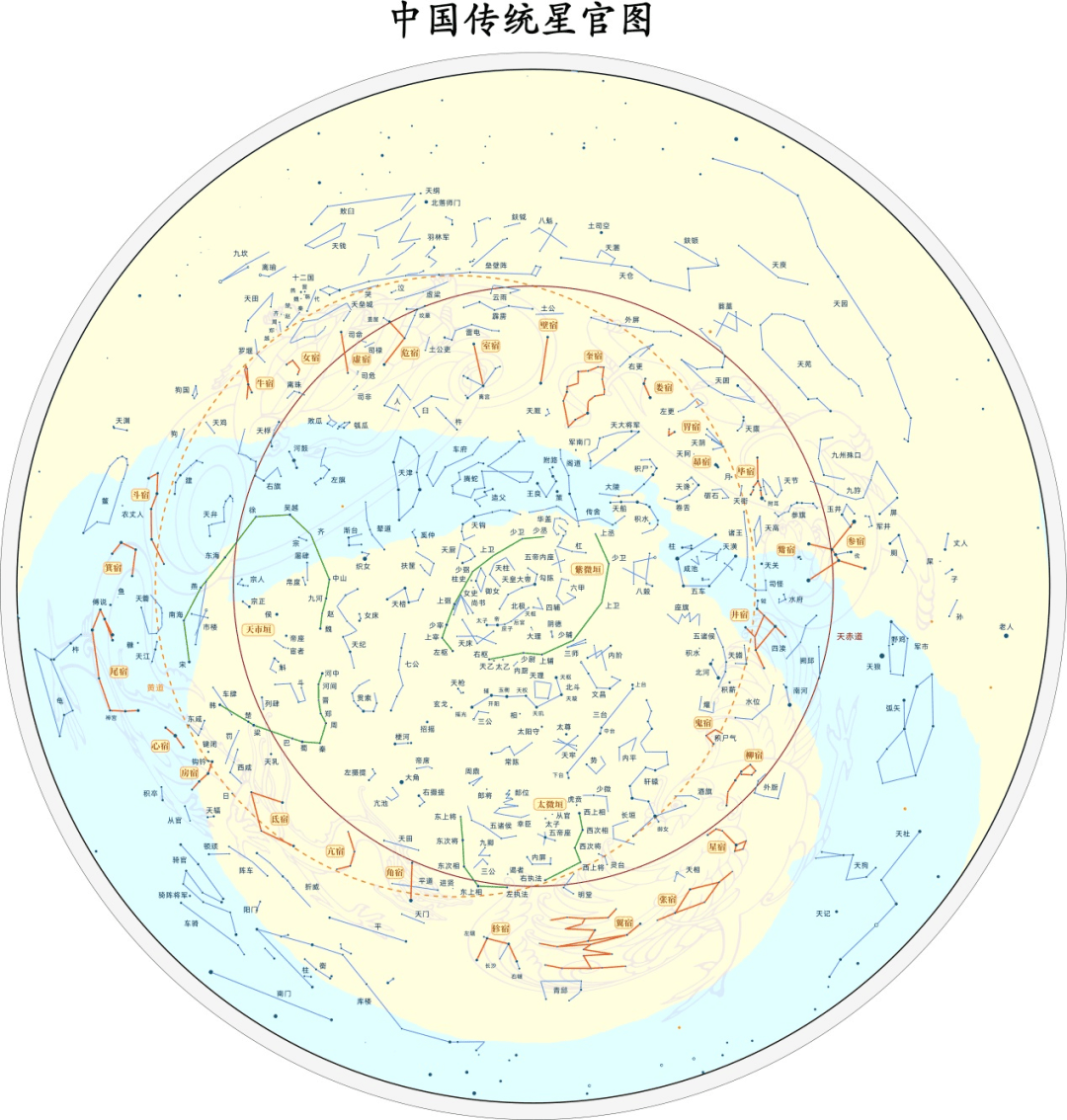 中国星官图高清图片