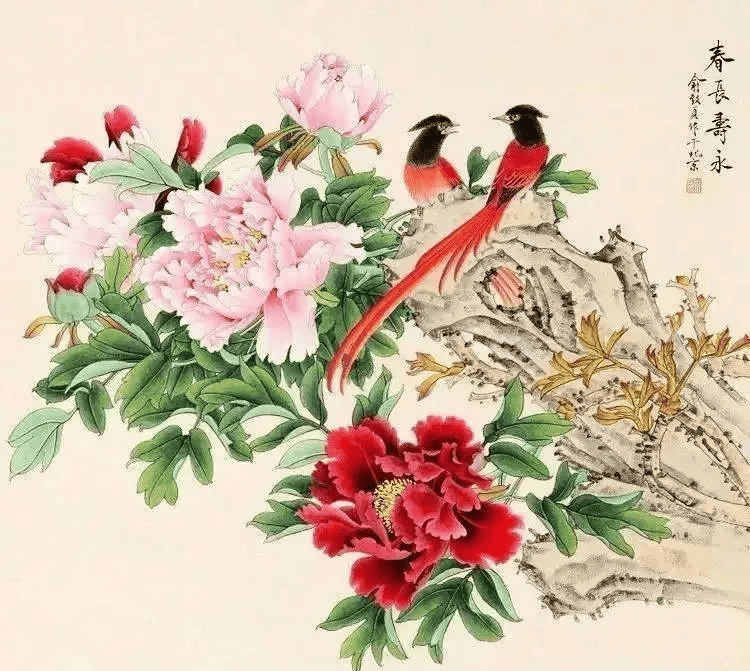 10大名家笔下的牡丹,姹紫嫣红,花开富贵!