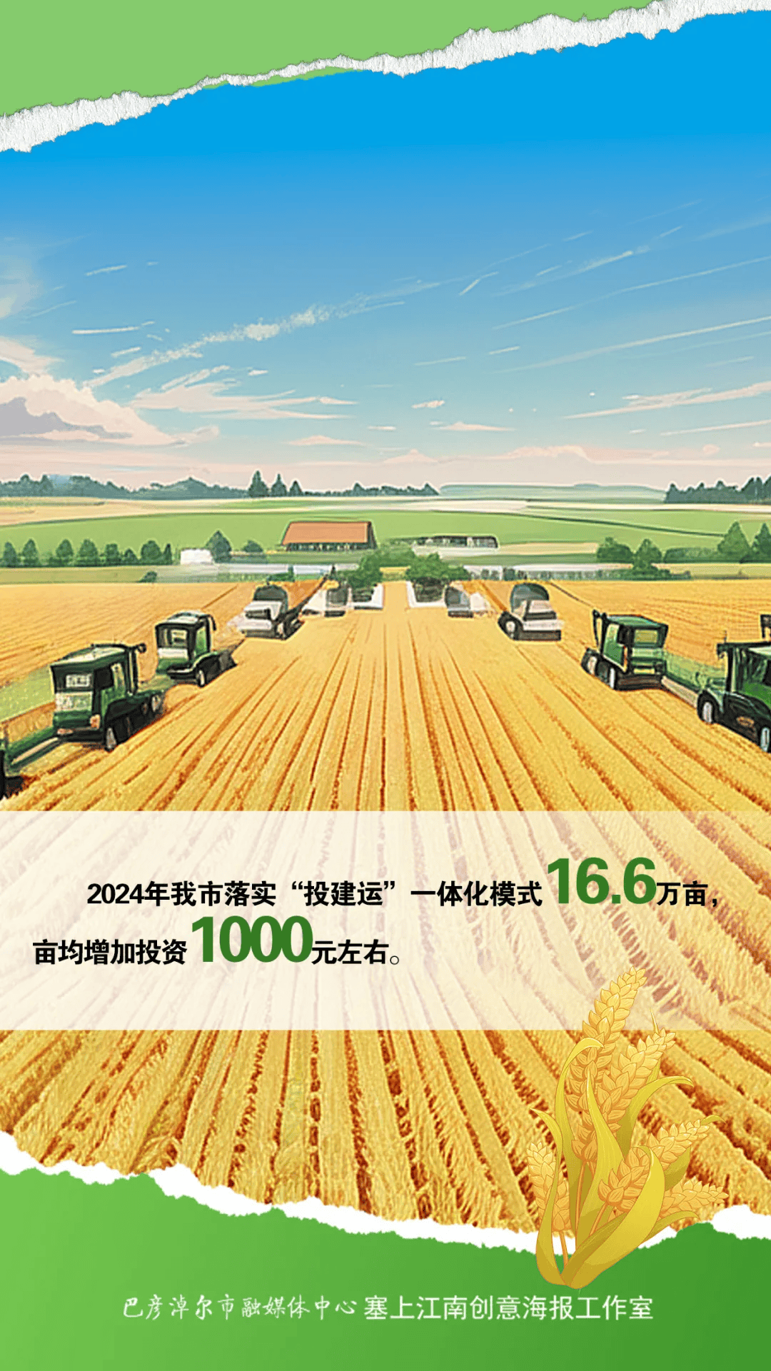 海报 | 一组数字看巴彦淖尔高标准农田建设喜人变化