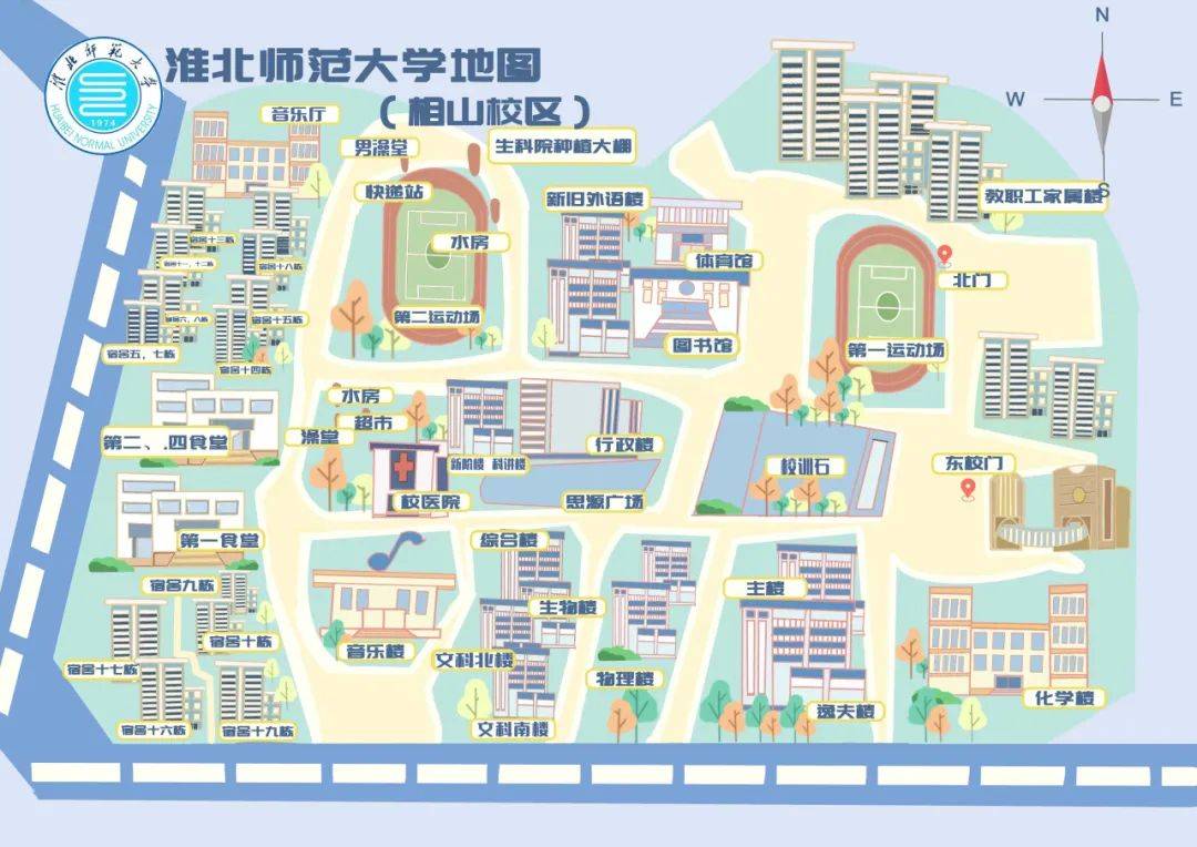 黄淮学院北区地图图片