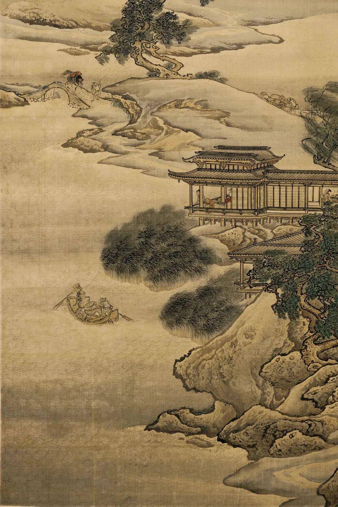 清袁耀山雨欲来图轴欣赏