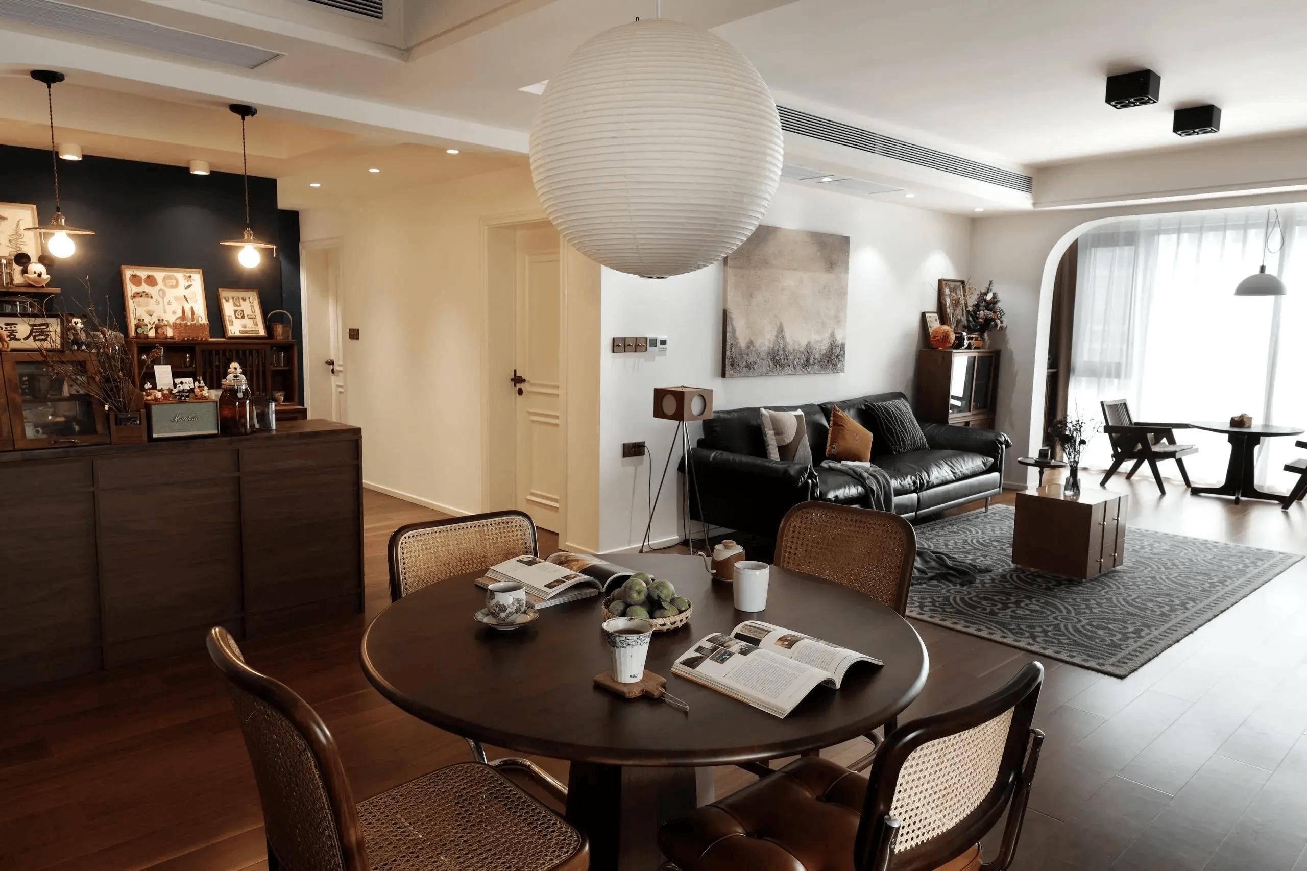 黑胡桃木餐厅,真的质感高级有氛围!