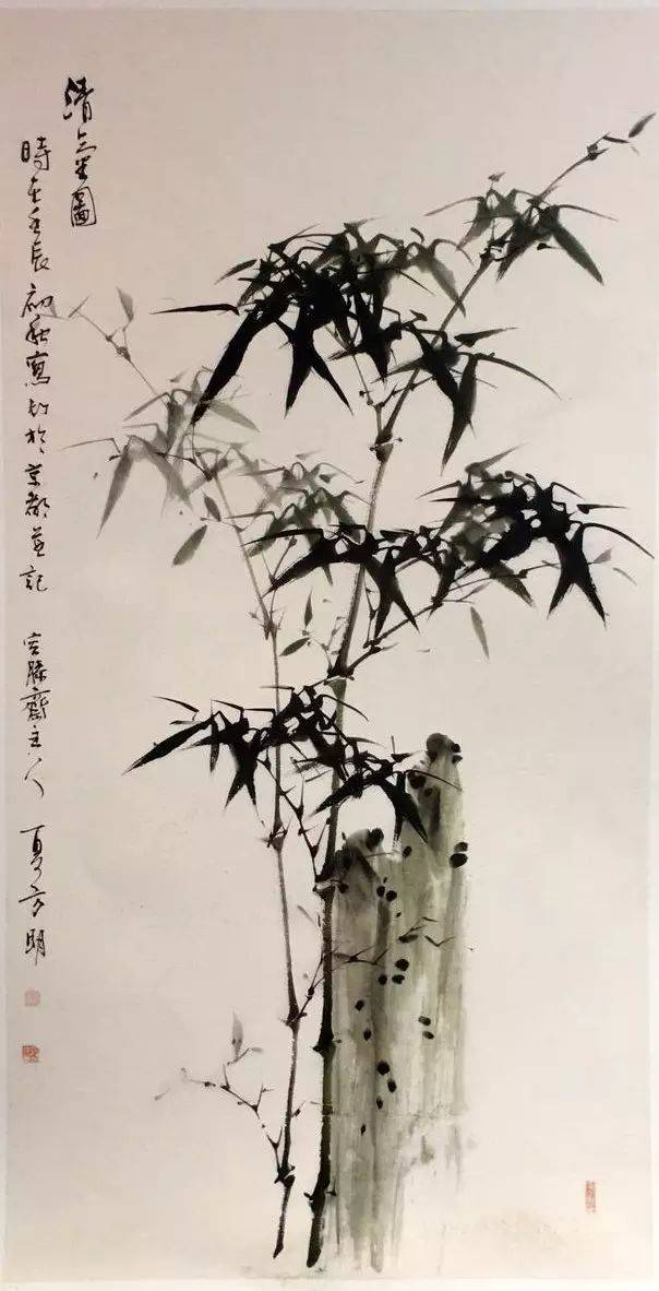 写意竹子作品学生图片