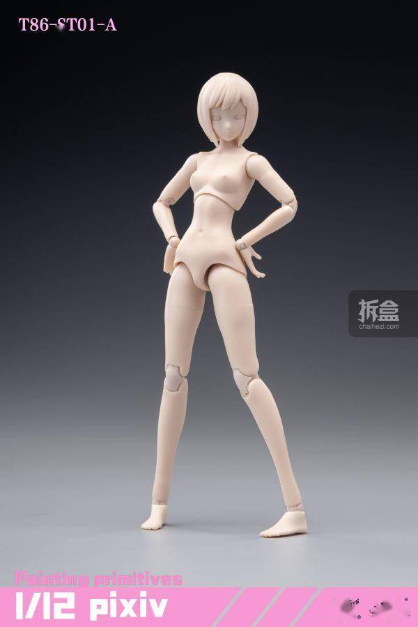龙山重工 86toys 1/12 半包胶女素体可动人偶配件再版