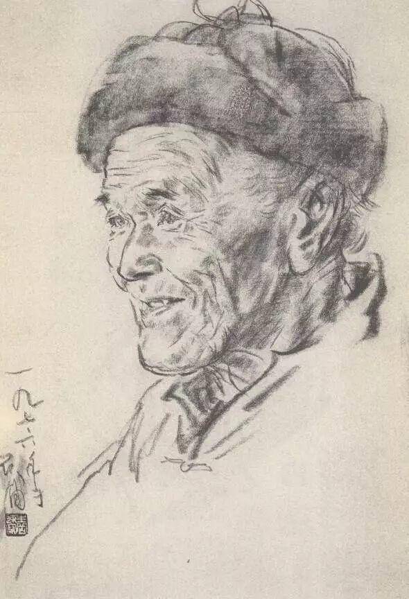 顾生岳的人物素描,速写作品欣赏